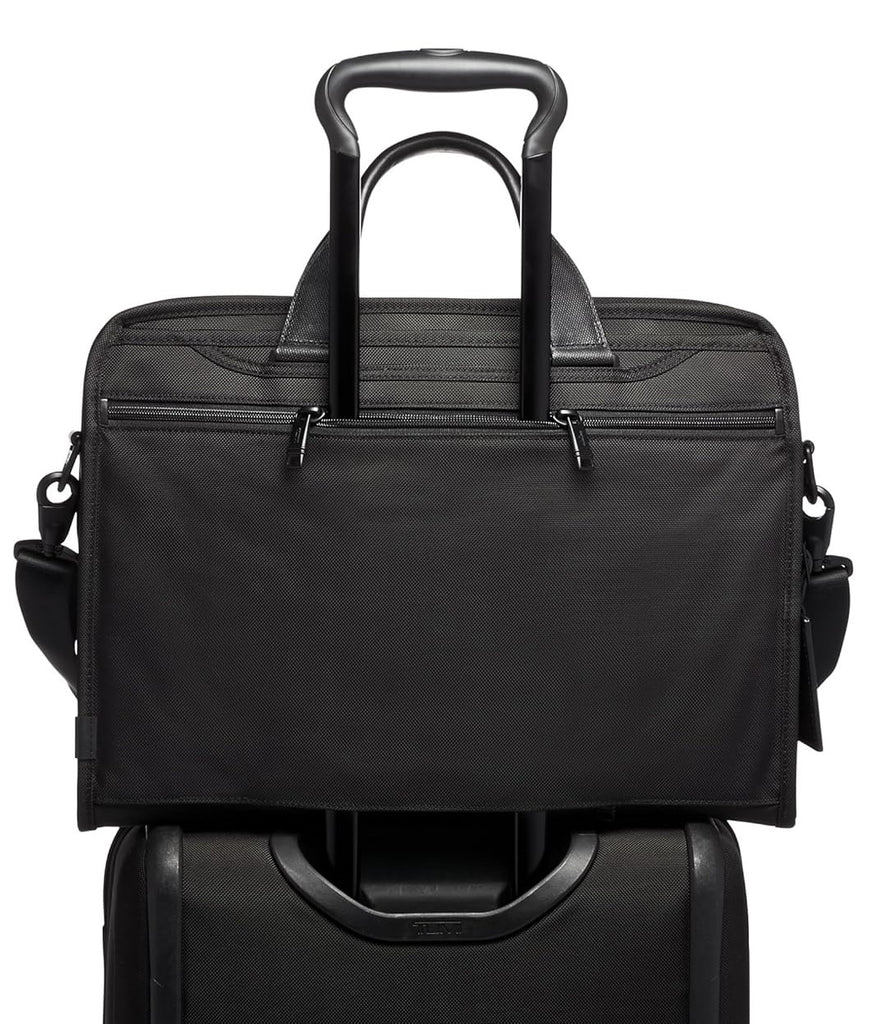Tumi Alpha Expandable Organizer Laptop Brieg Bag Black