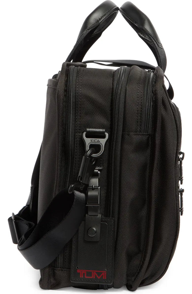 Tumi Alpha Expandable Organizer Laptop Brieg Bag Black