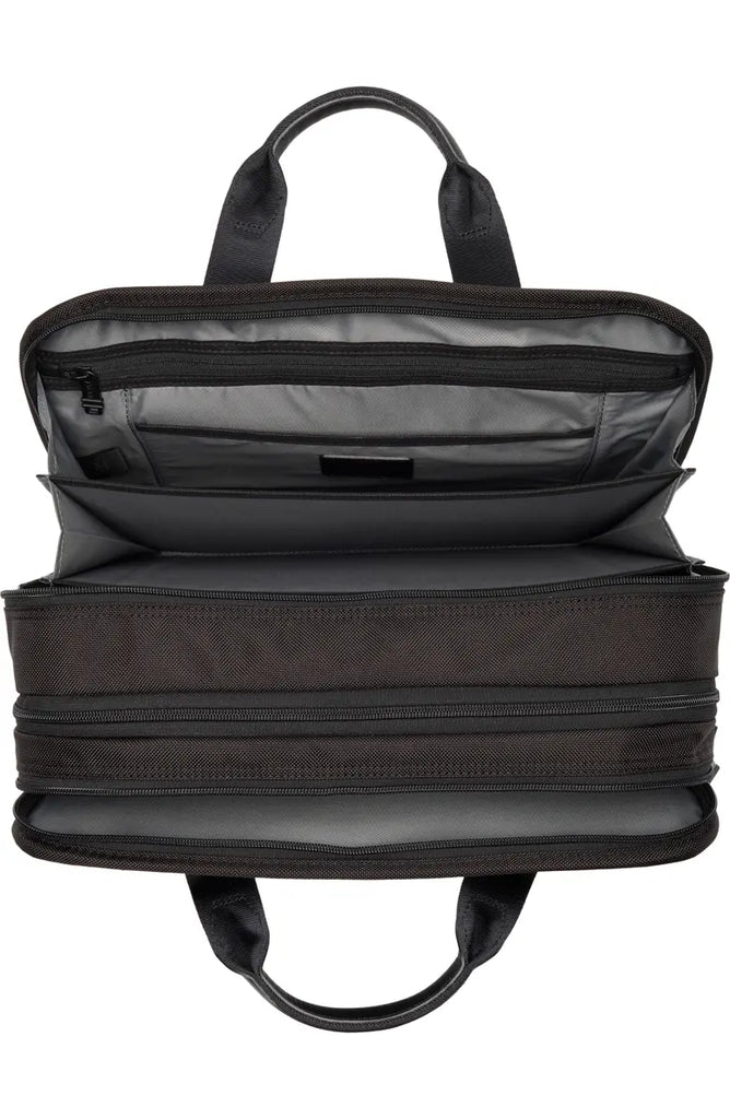 Tumi Alpha Expandable Organizer Laptop Brieg Bag Black