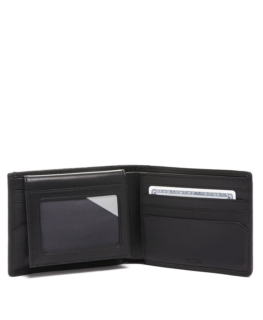 Tumi Men's Alpha Bifold Global Removeable Passcase Wallet Black