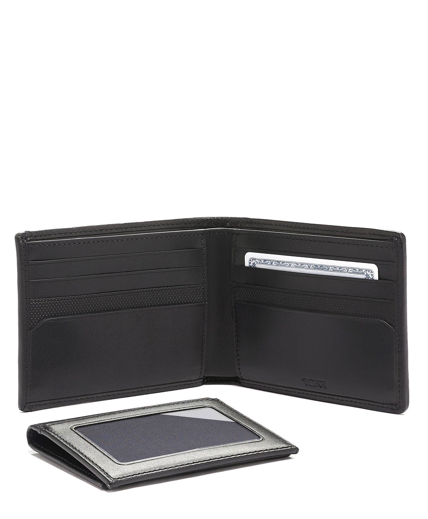 Tumi Men's Alpha Bifold Global Removeable Passcase Wallet Black