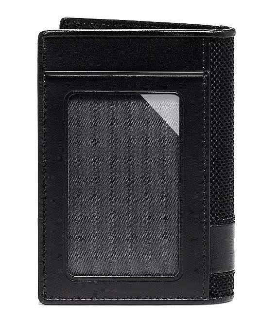 Tumi Men's Alpha Multi ID Window Card Case Wallet Black