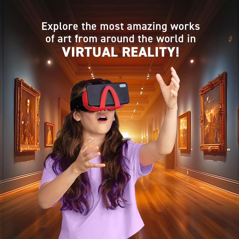 Abacus Brands Virtual Reality World Art Illustrated Book with VR Goggles