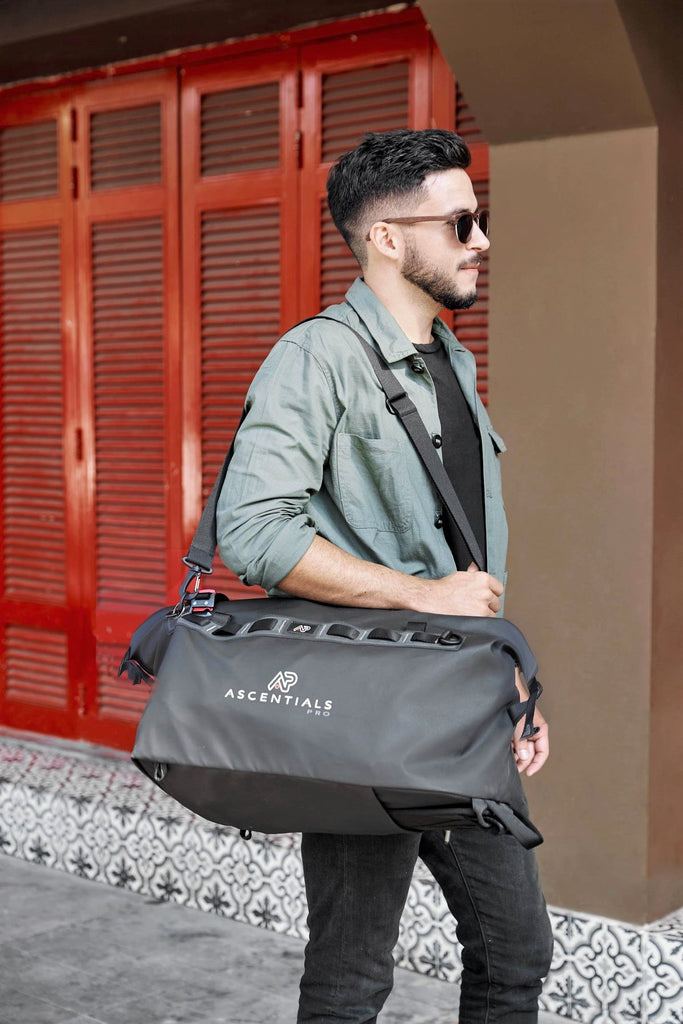 Ascentials Pro Vipor Convertibel Duffel Backpack Black