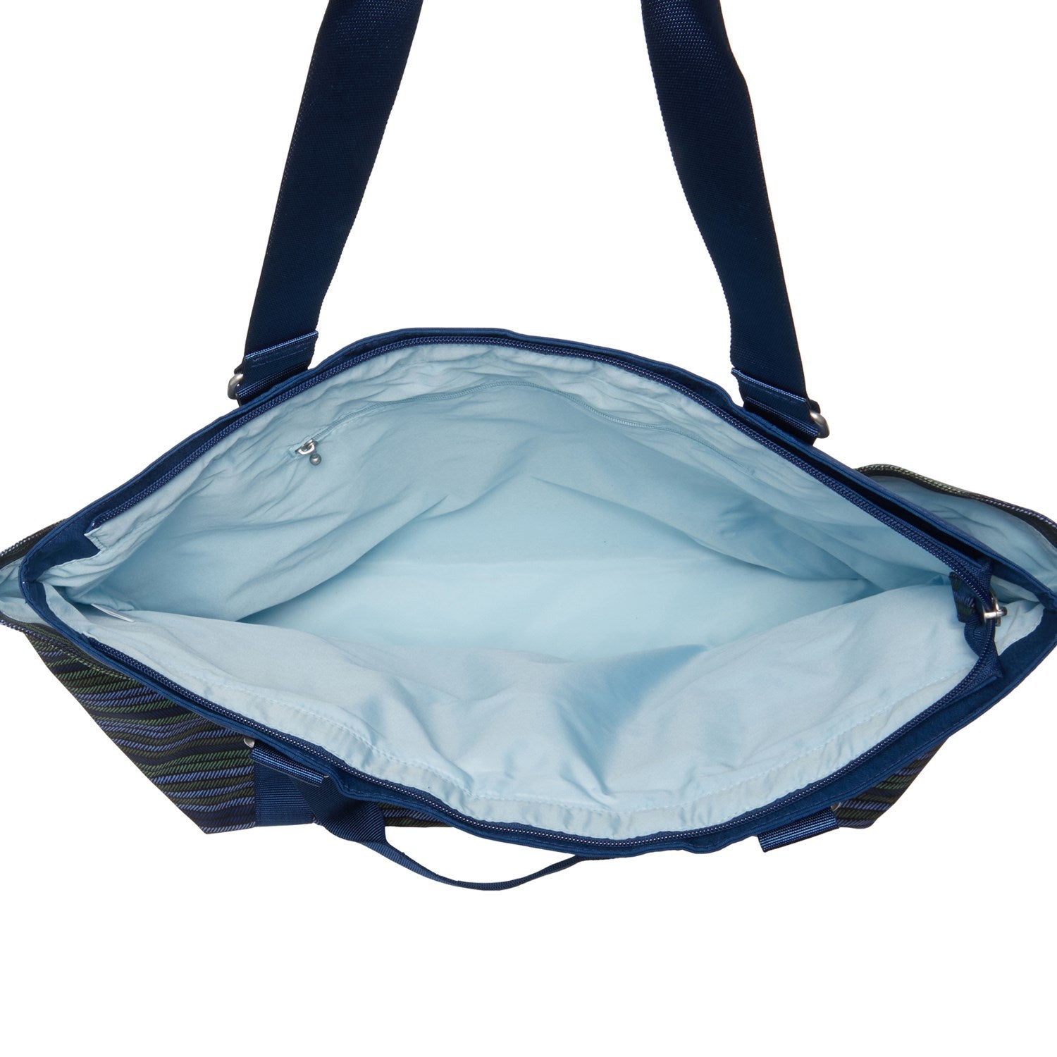 baggallini weekender travel tote bag Baggallini Women's Have It All Large Weekender Tote Bag Blue Beach STRIPE