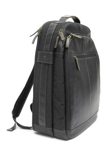 boconi slim leather backpack BOCONI Garth Traveler Leather Backpack in Black at Nordstrom Rack
