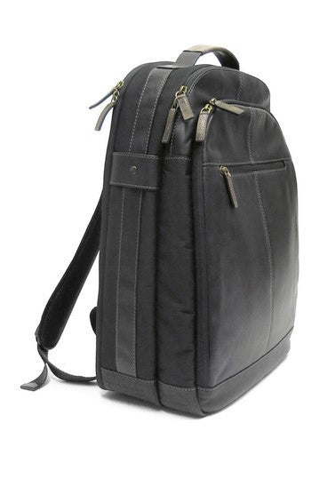 Boconi Leather Garth Traveler Backpack Black