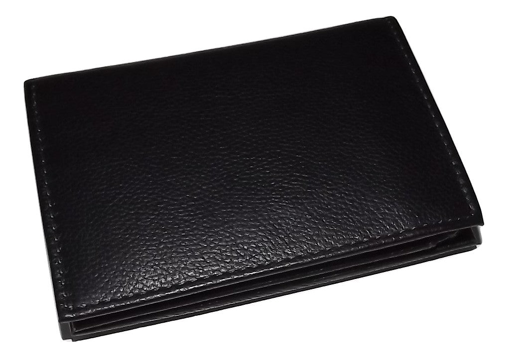 Boconi Men's Leather RFID L Fold Wallet Black
