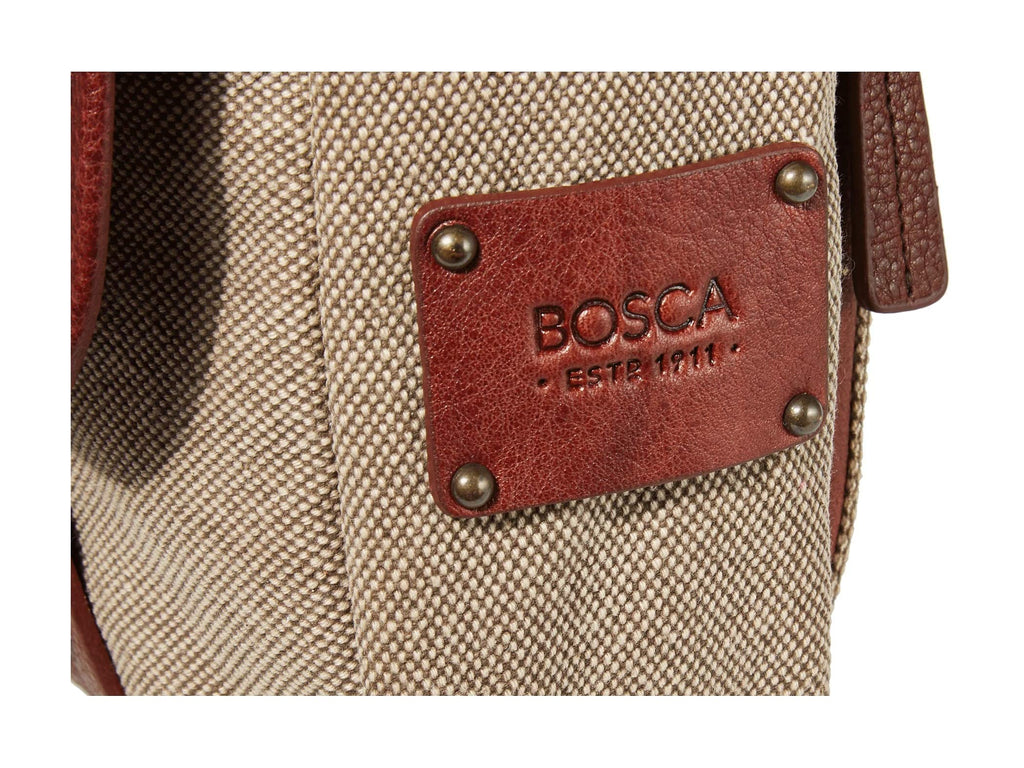 Bosca Canvas & Leather Messenger Brief Bag