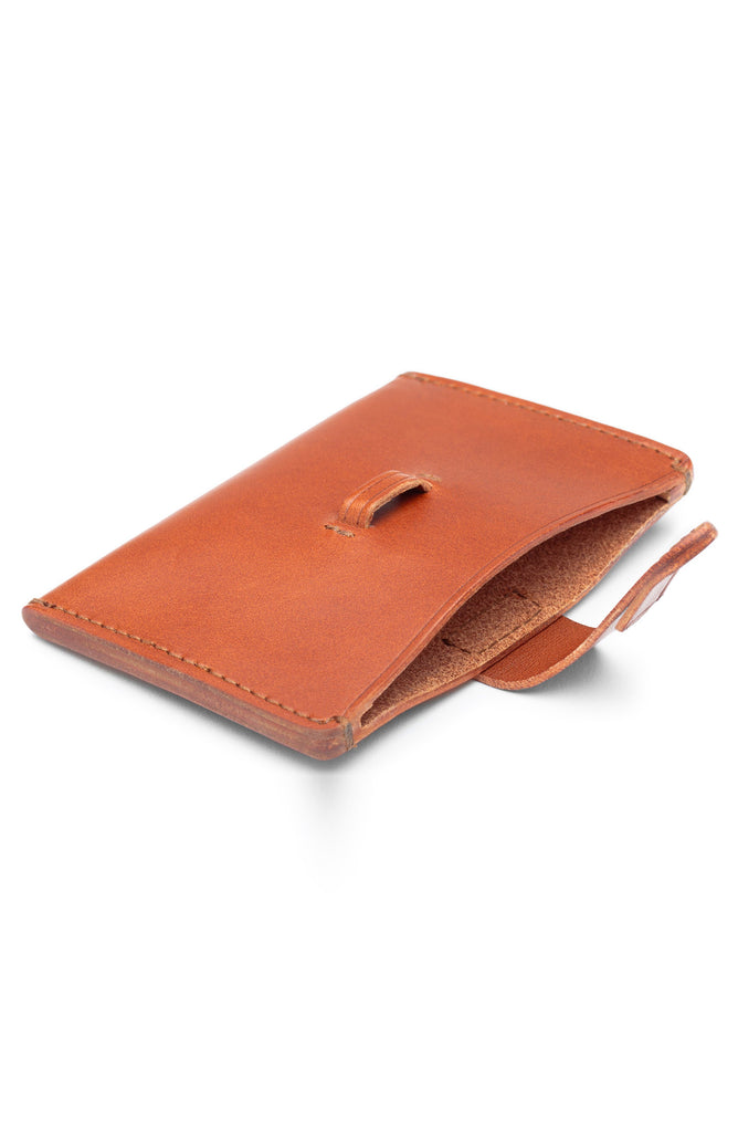 Bosca Italio Leather Card Case Light Brown