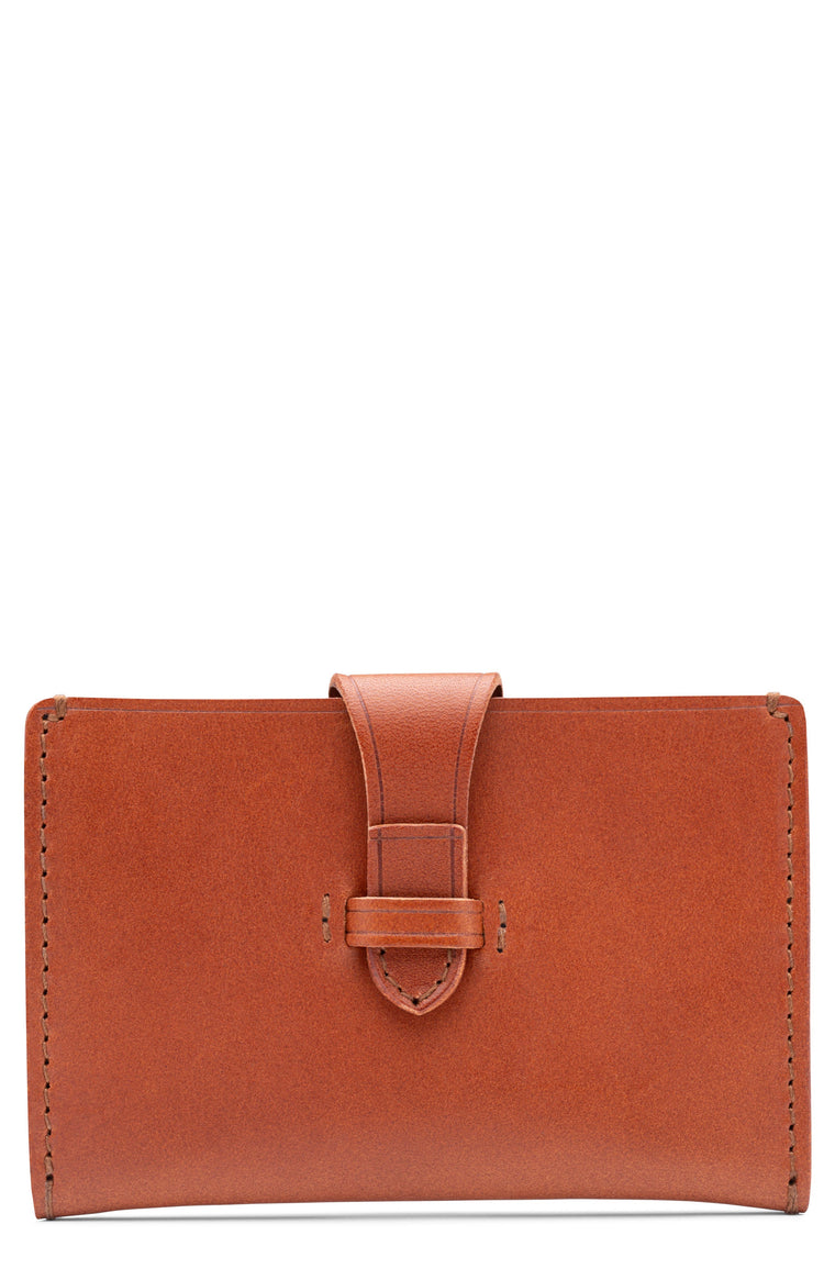 Bosca Italio Leather Card Case Light Brown
