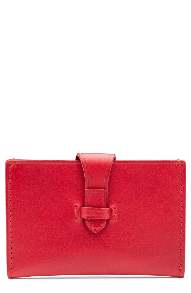 Bosca Italio Leather Card Case Red