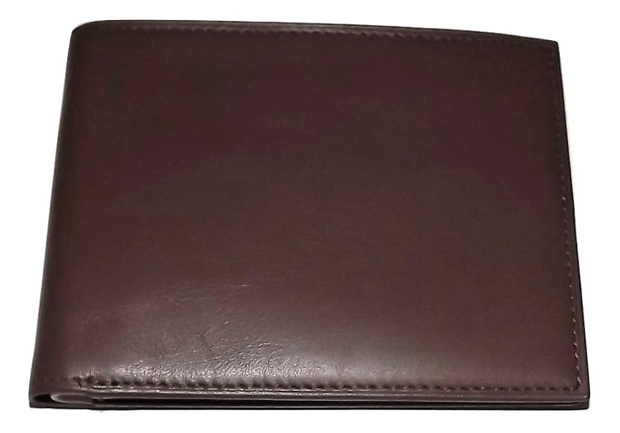 Bosca Leather Bifold Executive ID Wallet Brown