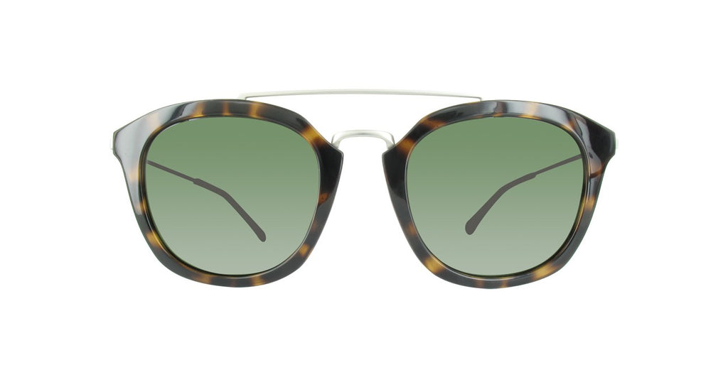 Calvin Klein CK3195S Sunglasses Tortoise Brown Frame/Green Lens