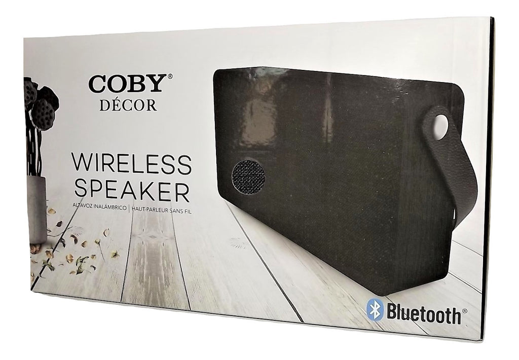 Coby Decor Bluetooth Wireless Speaker Black