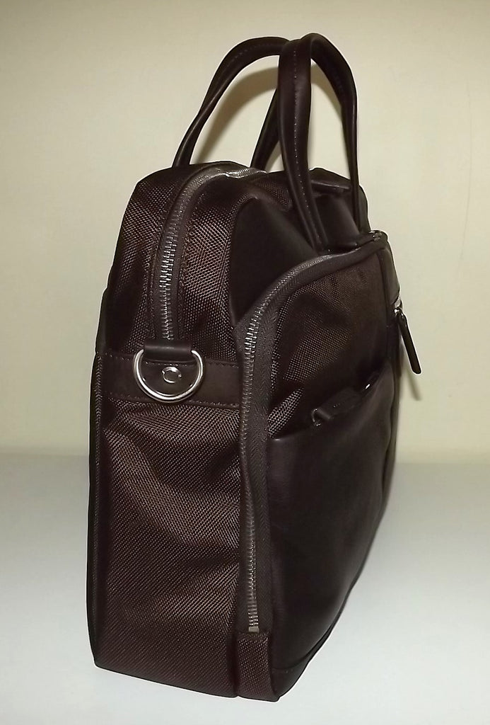 Scully Nylon and Leather Briefcase Work Bag