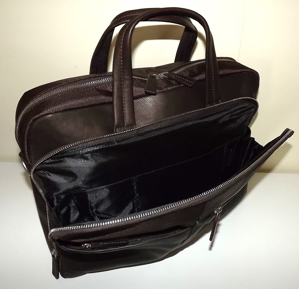 Scully Nylon and Leather Briefcase Work Bag