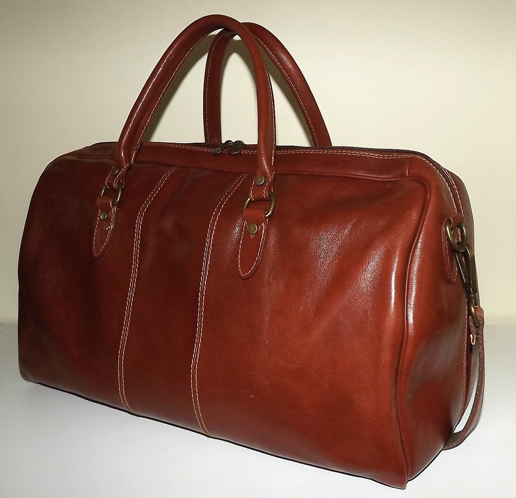 Giovanni Italia Tuscan Leather 21" Carry-on size Duffel Luggage