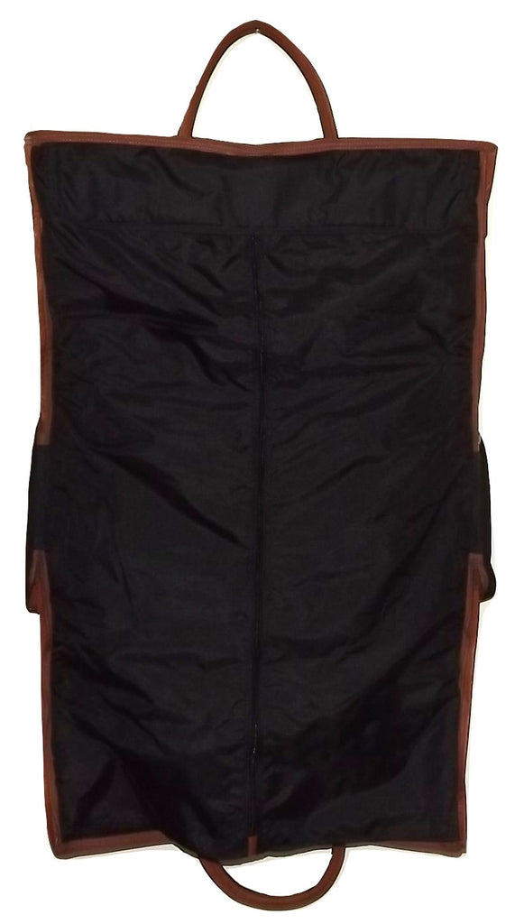 David King Leather Convertible Duffel Hanging Garment Bag