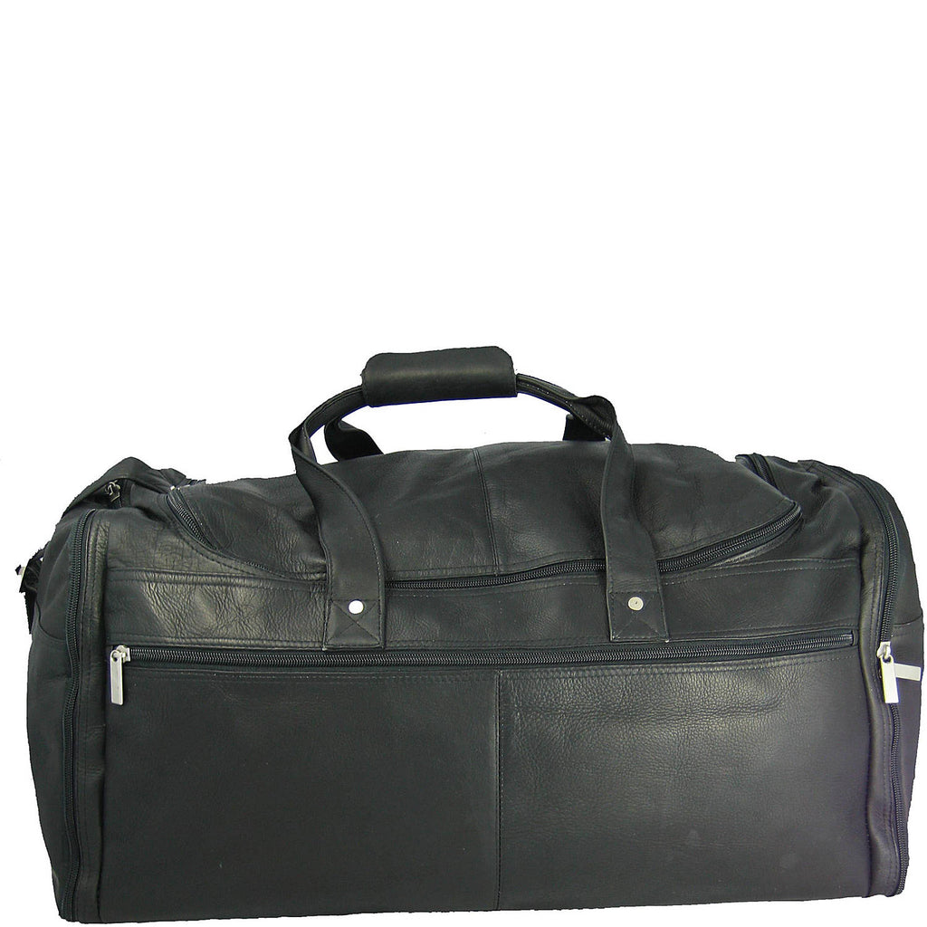 David King Colombian Leather 22" Carry-on Duffel Black