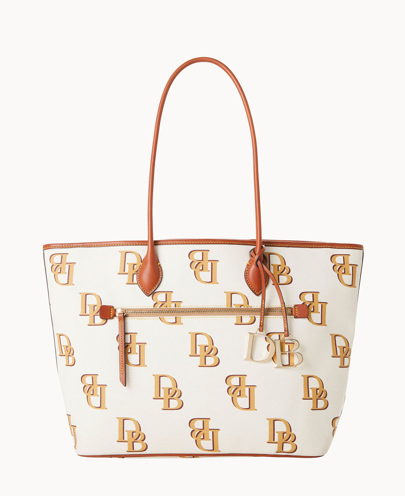 Dooney & Bourke Women's Monogram Tote Bag Beige