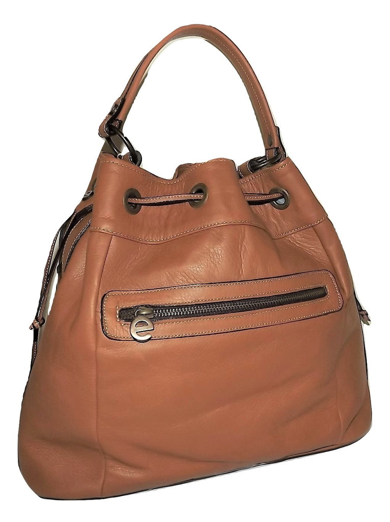 Elenco Porto Drawstring Satchel Olive