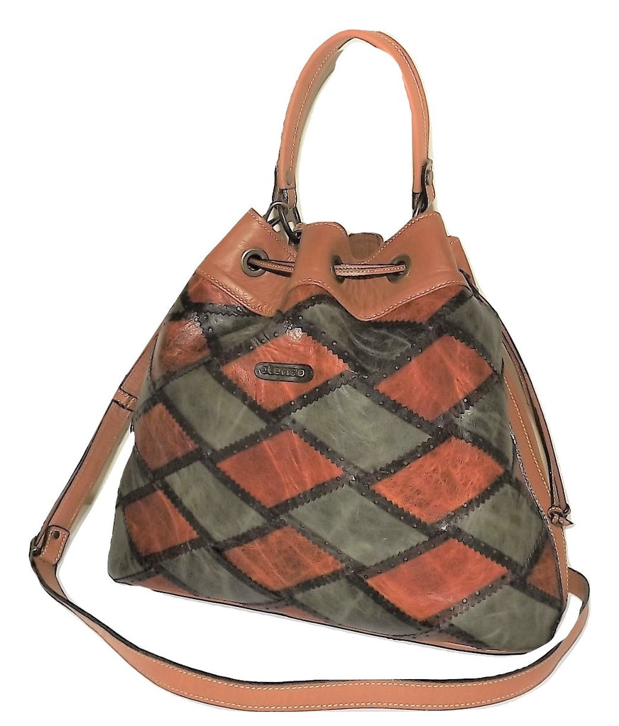 Elenco Porto Drawstring Satchel Olive