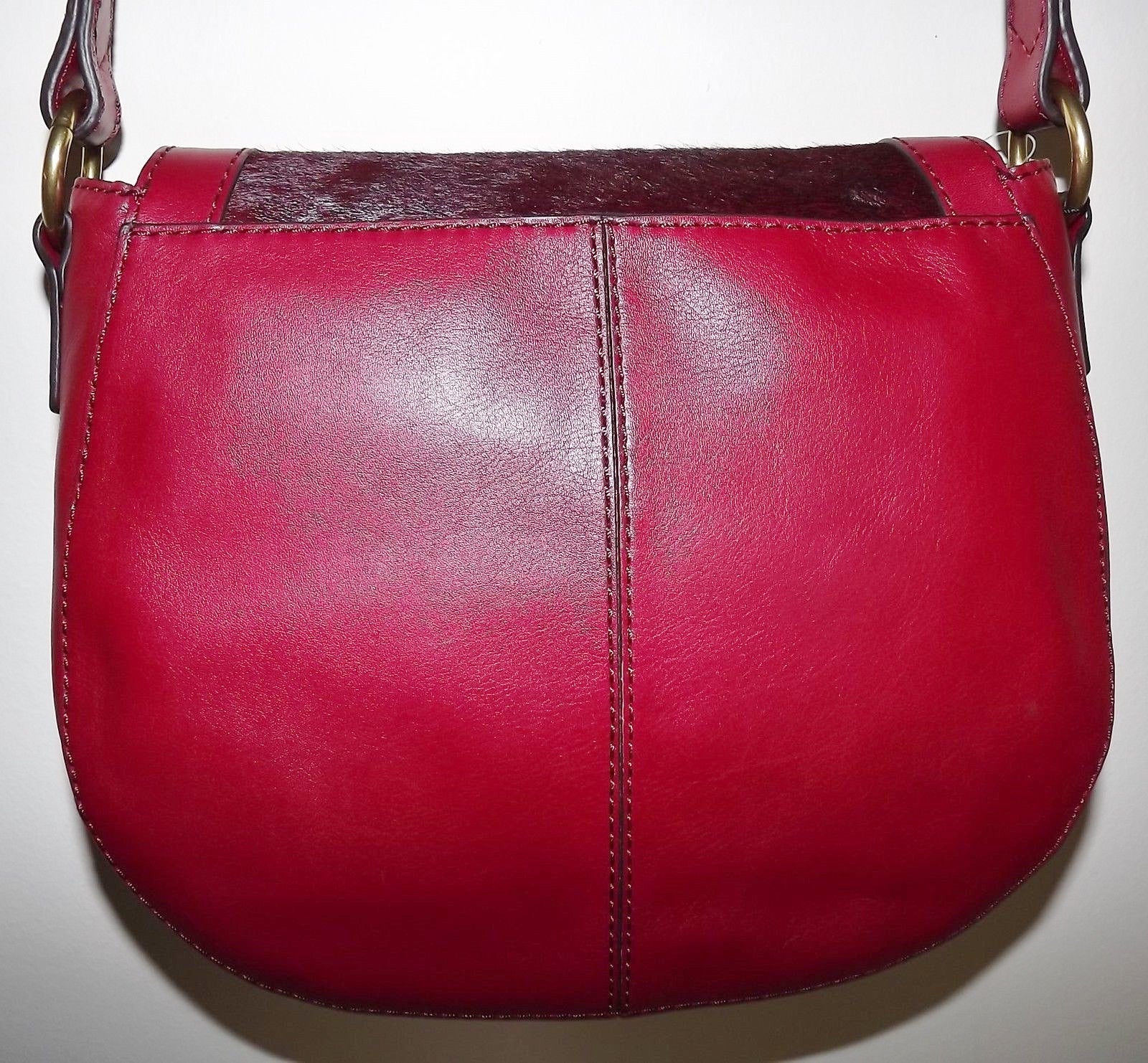 Fossil | Bags | Fossil Tote Bag Pink Red Large Purse Zip | Poshmark