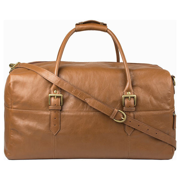 Hidesign Leather 20" Carry-on Cabin Duffel Tan
