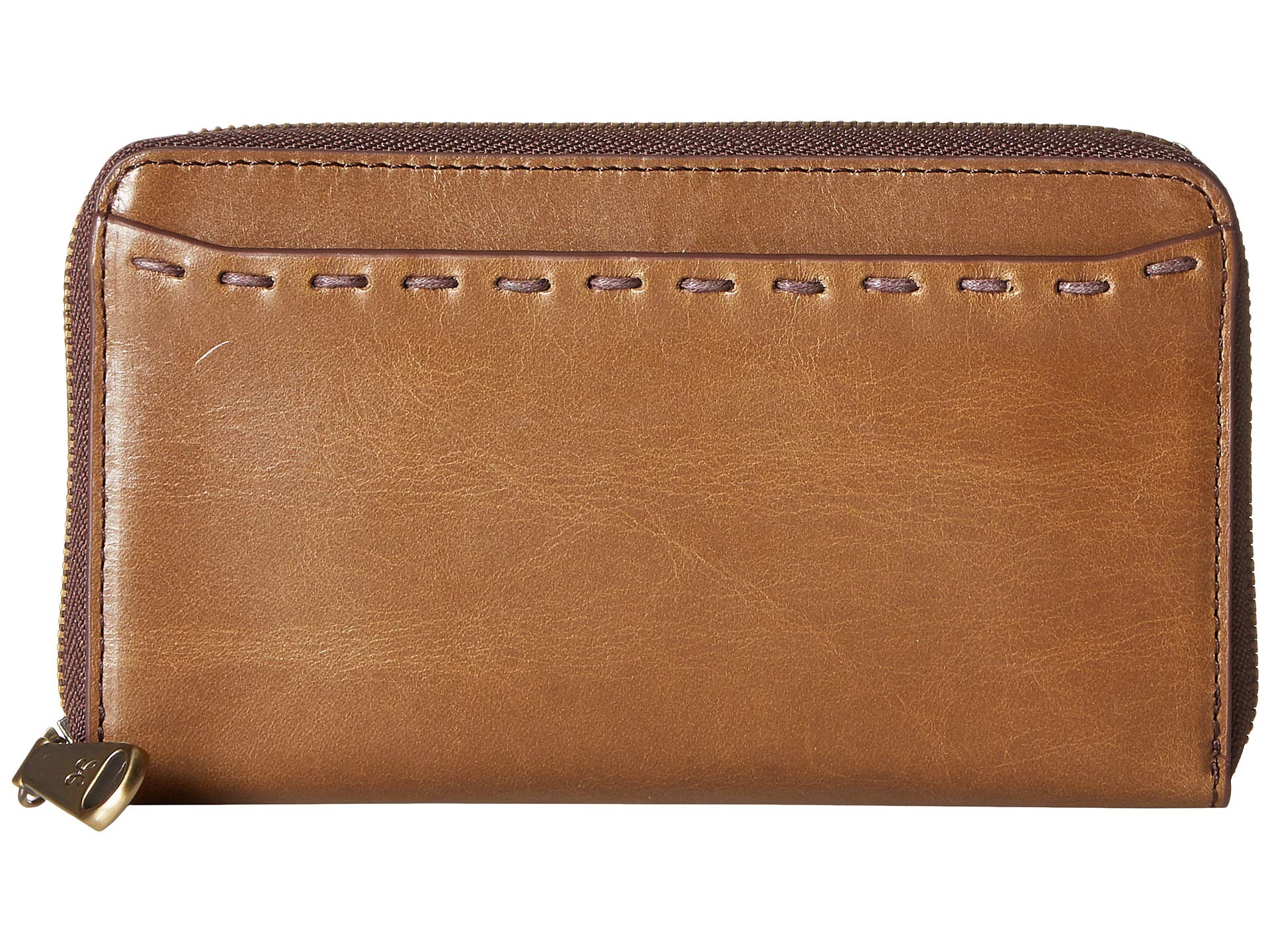 Hobo International Leather Honor Zip Around Compact Clutch Wallet Mink
