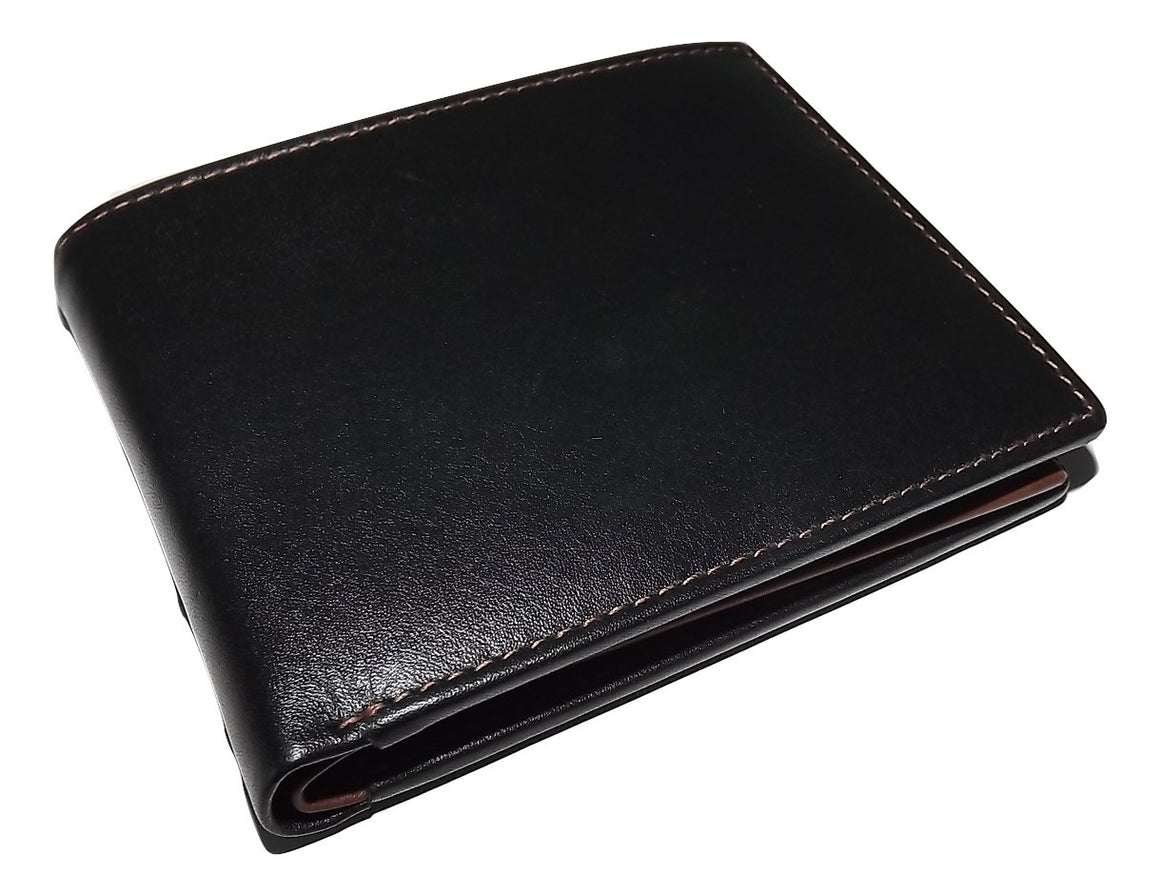 Italia Leather Men's RFID Protected Bifold Passcase ID Wallet