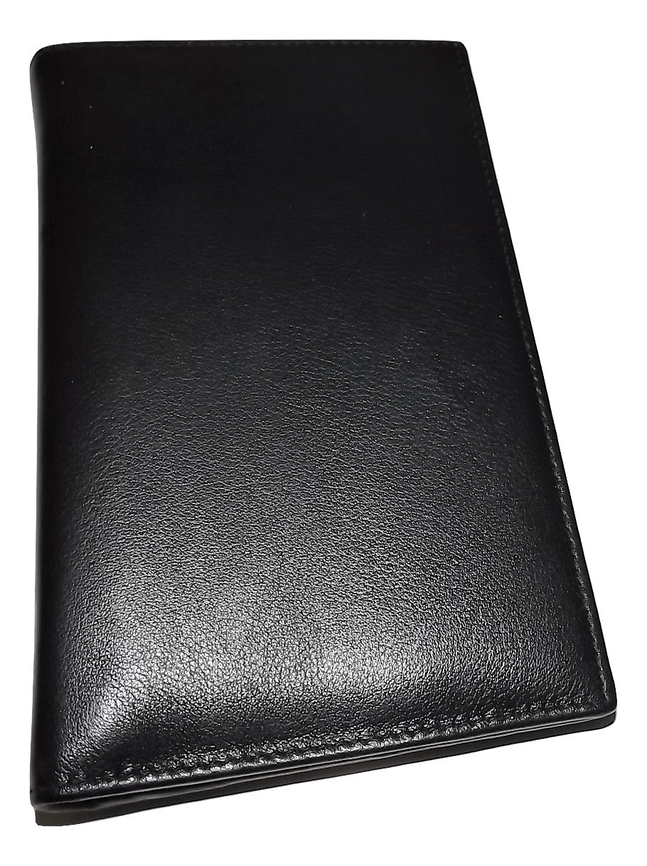 Italia Leather Passport Travel Wallet Black