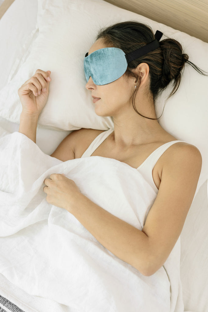 Lewis N Clark Be Well Bamboo Contour Eye Mask Blue