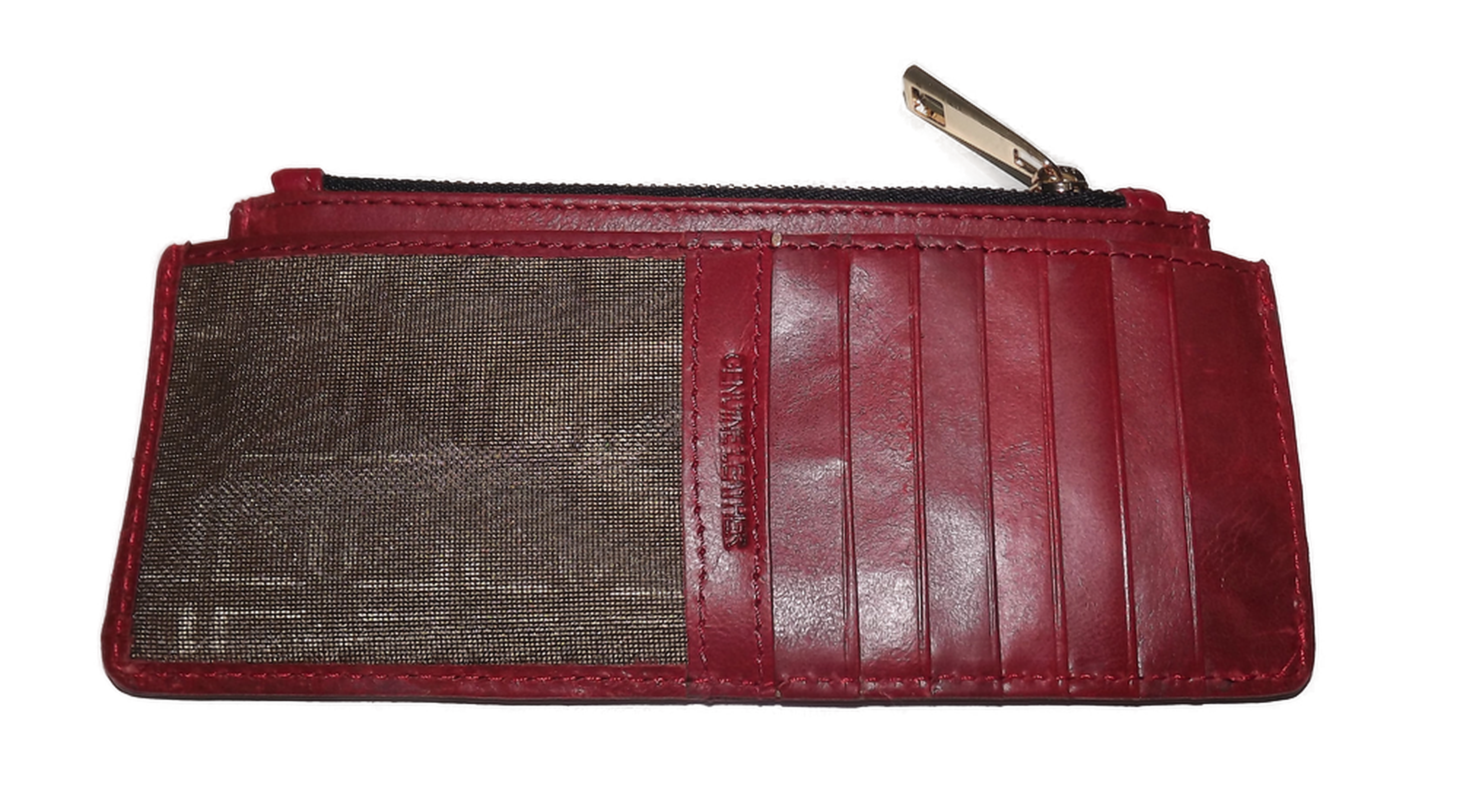 Lodis Women's Leather Slim RFID Credit Card Stacket Wallet Crimson