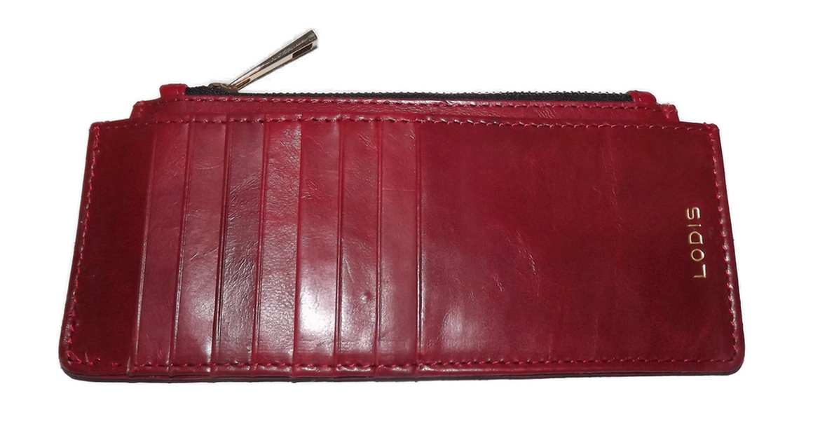 Lodis Credit Card Stacker Wallet Crimson Red