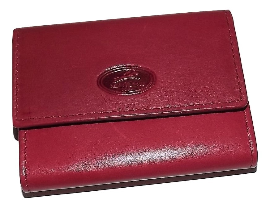Mancini Accordion Credit Card Case Wallet Red