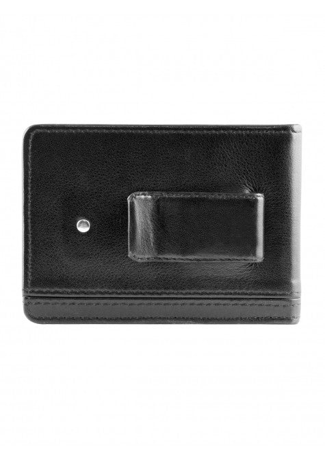 Mancini Leather Men's RFID Protected Bifold Front Pocket Money Clip Wallet Black