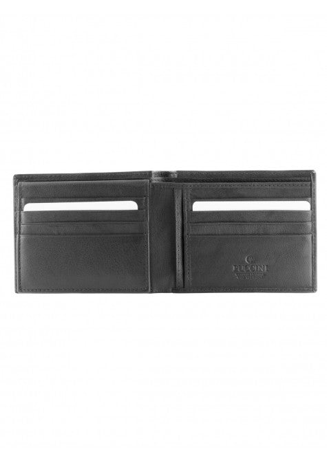 Mancini Leather Men's Bifold Passcase Credit Card ID Wallet Black