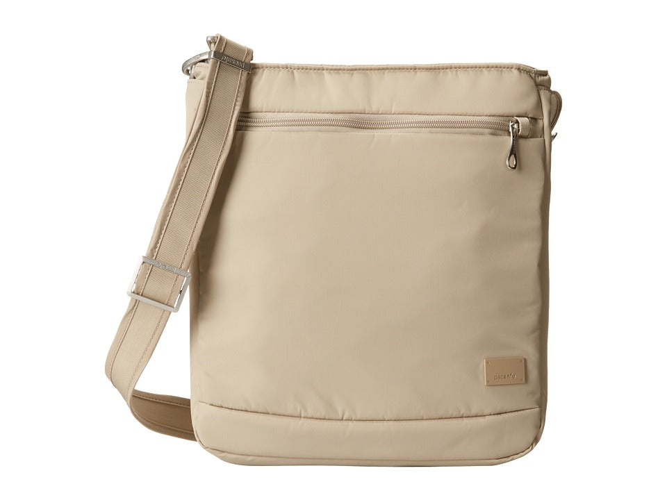 citysafe ls75 anti-theft crossbody travel bag Pacsafe CS175 Tablet Almond It is the perfect sidekick for trips around the world or everyday use Pacsafe Citysafe LS75 Anti-Theft Cross-Body