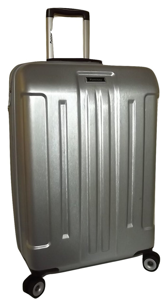 Pathfinder Explorer 25" 4 Wheel Spinner Luggage Silver