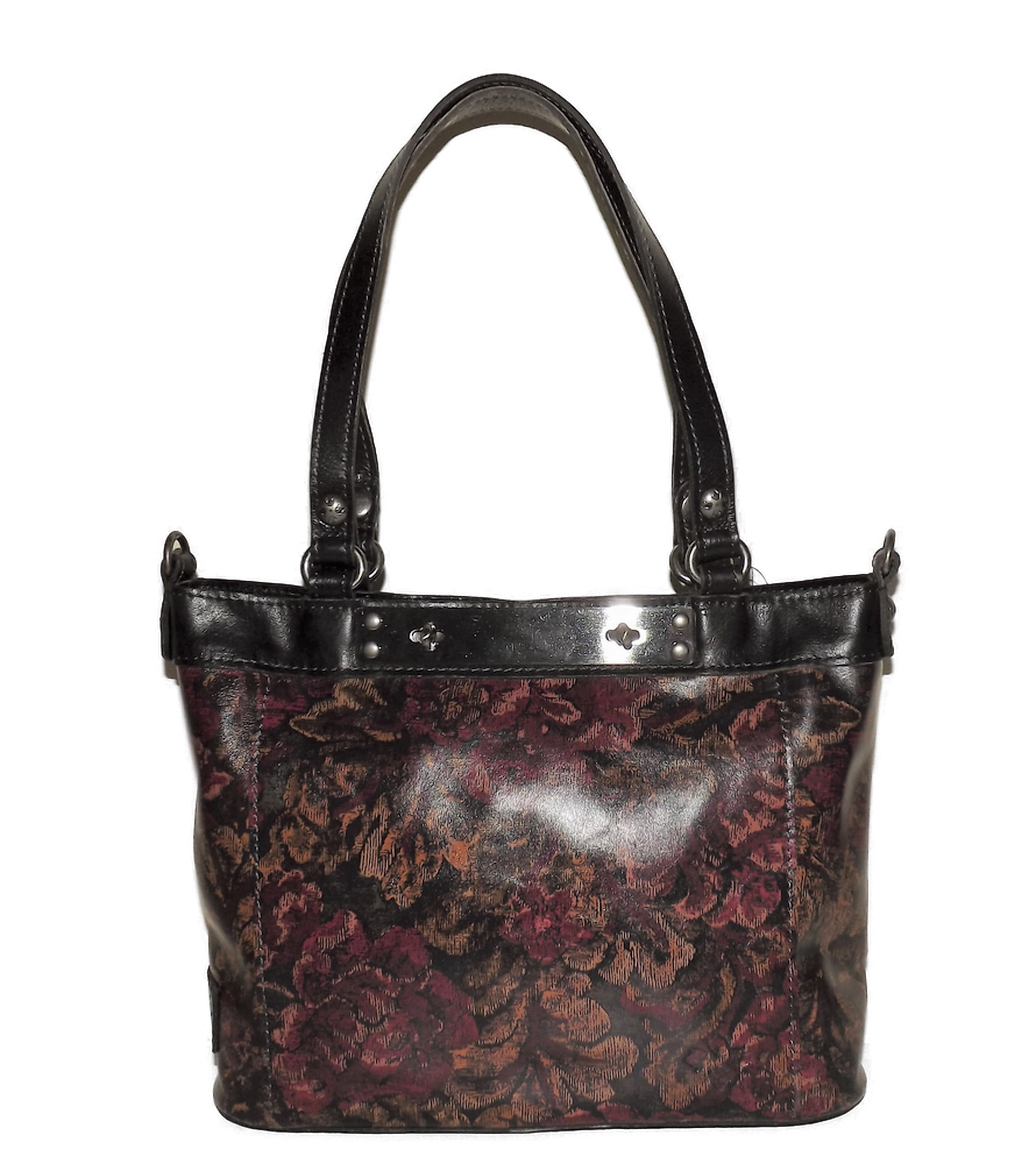 Women Genuine Leather Shoulder Bag Floral-Embossed Crossbody Bag Handbag  for Women (Floral-Embossed Black): Handbags