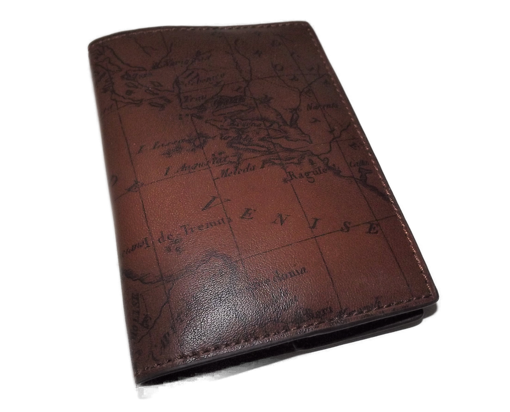 Patricia Nash Vintage Map Print Passport Case Rust