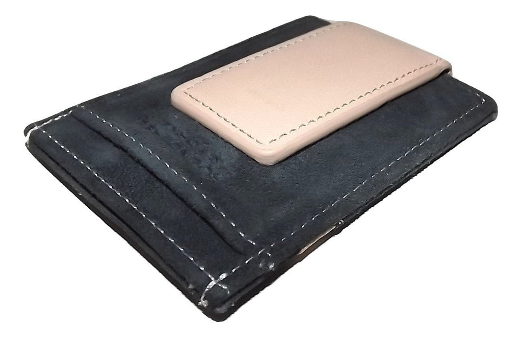 Roundtree & Yorke Magnetic Card Case Wallet Navy