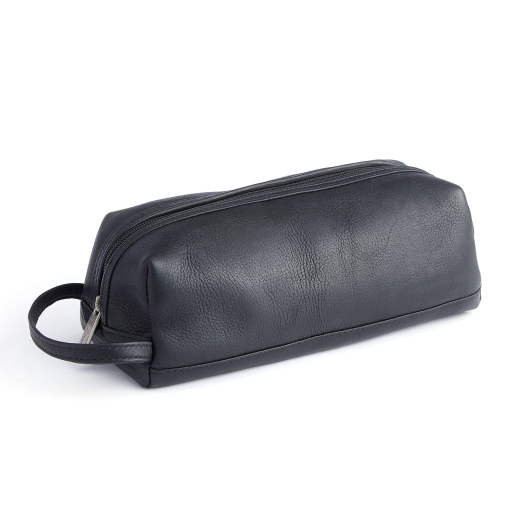 Royce Columbian Leather Travel Kit Black