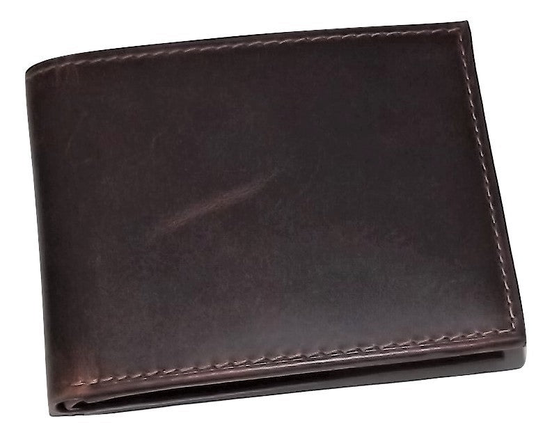 Rugged Gaucho Bifold 5 Pocket ID Wallet Walnut