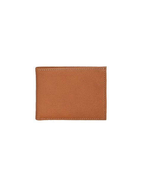 Scully Belting Leather Slim Bifold ID Wallet Tan