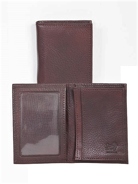 Scully Gusseted Card Case Wallet Dark Brown