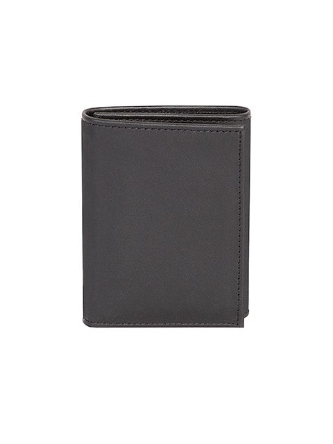 Scully Nappa Leather Trifold Wallet Black