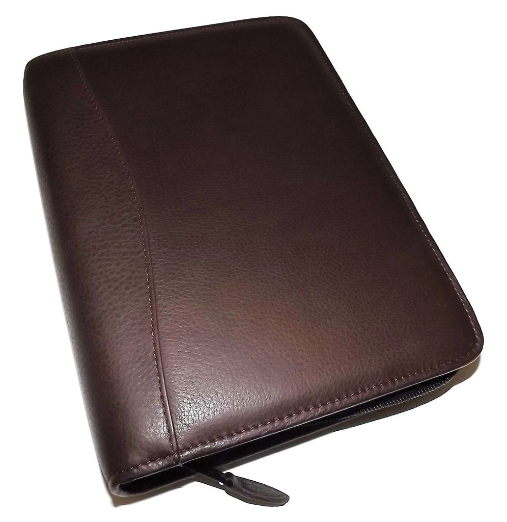 Scully Leather 7 Ring Agenda Planner Chocolate