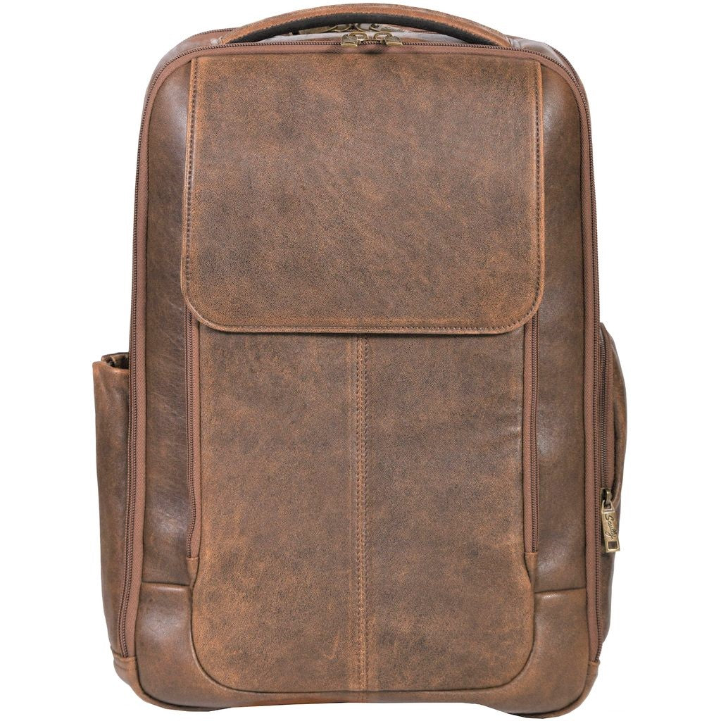 Scully Aero Squadron Aviator Leather Laptop Backpack